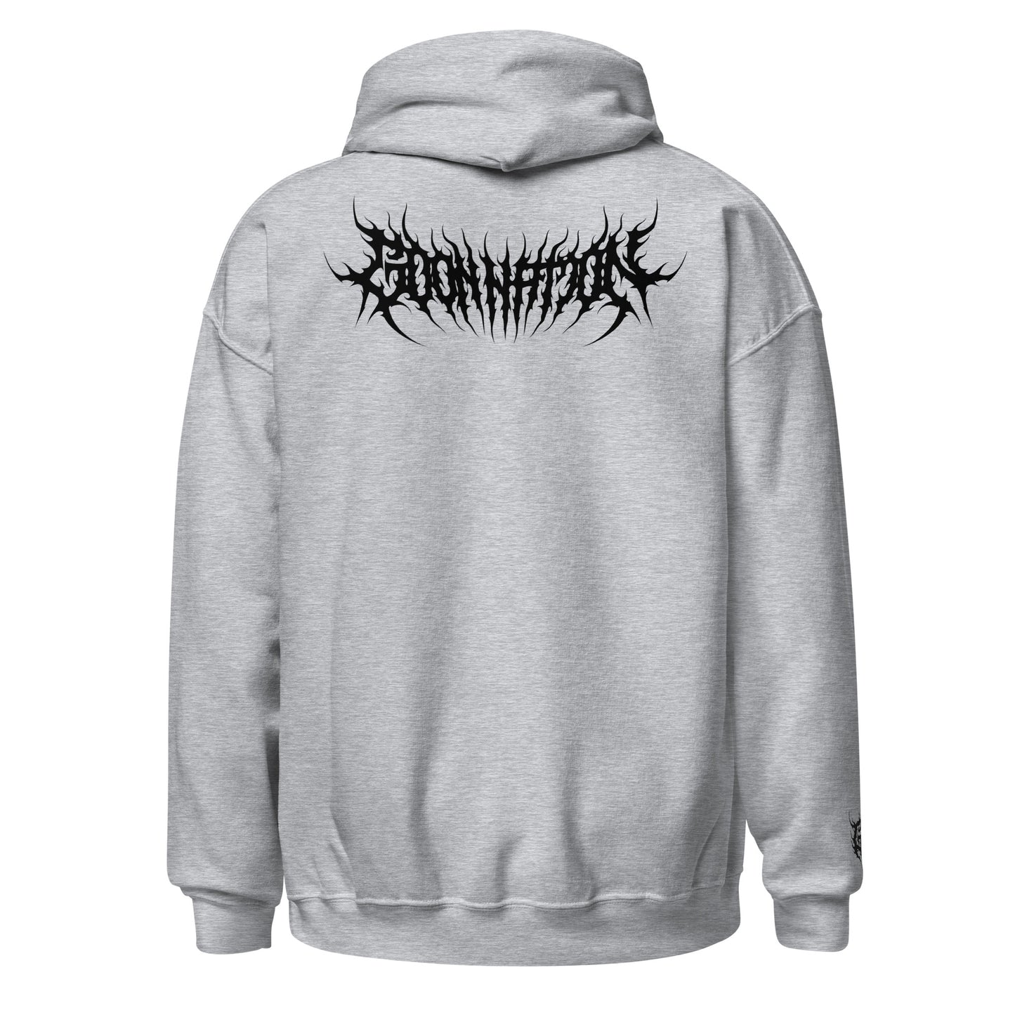 Goon Nation Embroidered Black Death Metal Hoodie