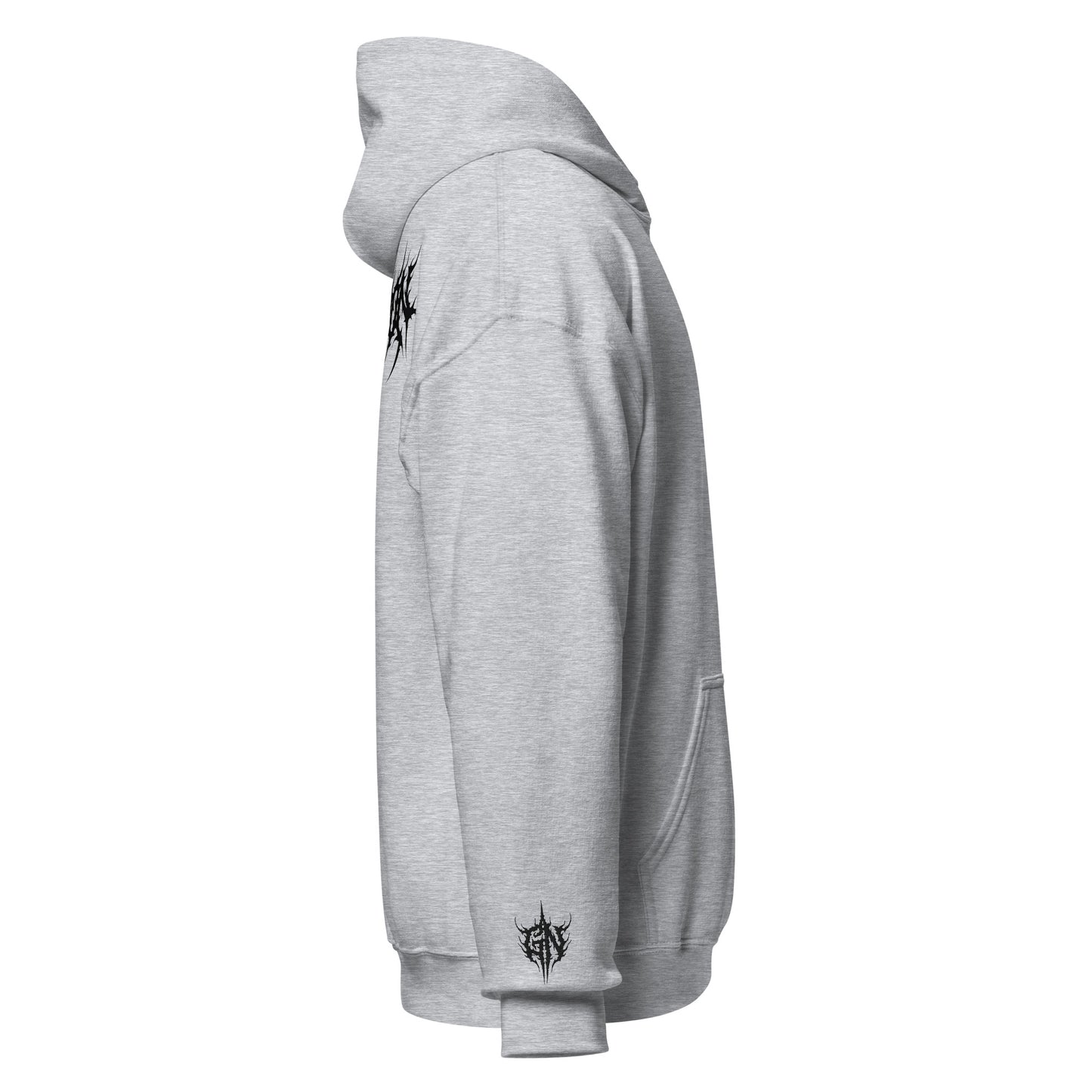 Goon Nation Embroidered Black Death Metal Hoodie