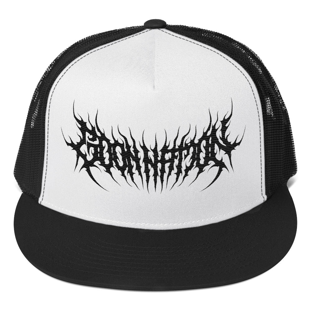 Goon Nation Black Death Metal Trucker Cap