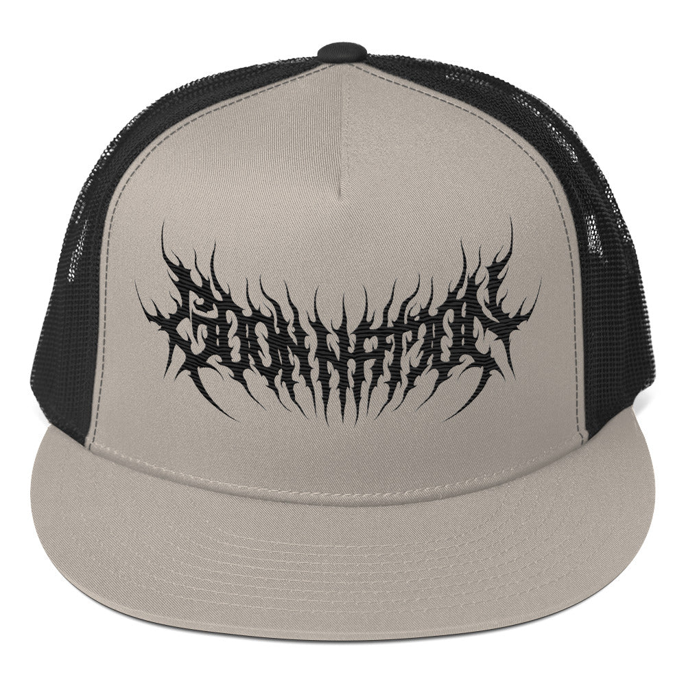 Goon Nation Black Death Metal Trucker Cap