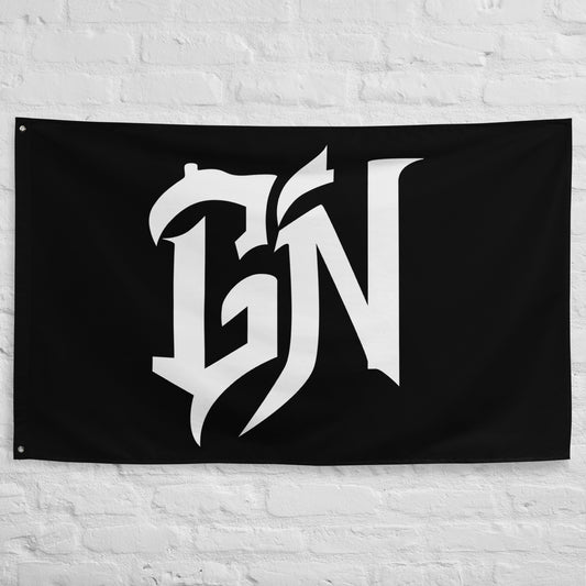 Goon Nation White Logo Flag