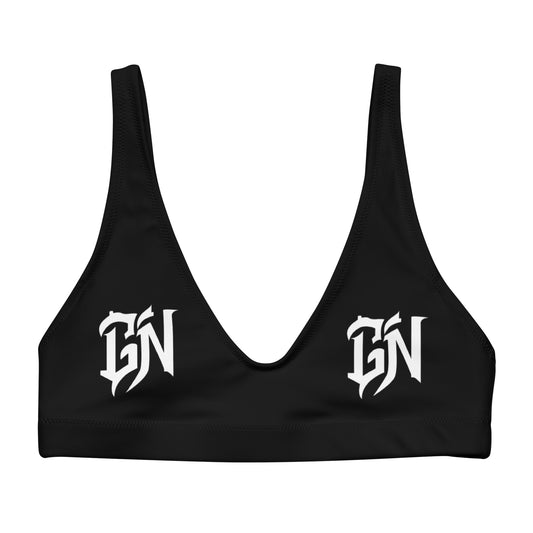 Goon Nation White Logo padded bikini top