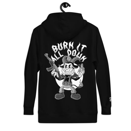 Goon Nation Embroidered Burn It All Down Hoodie